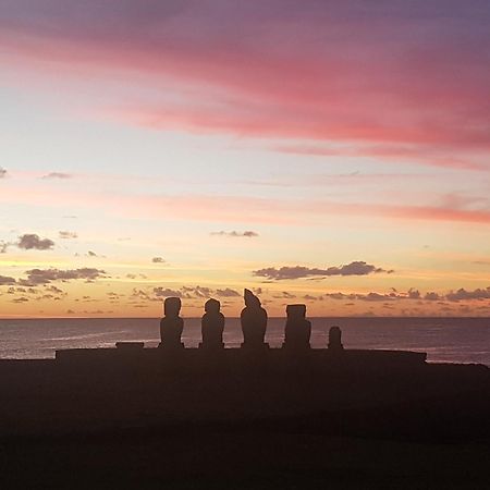 Cabanas Isla De Pascua Hanga Roa Exterior foto